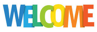Welcome graphic section header